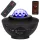 Fény projektor bluetooth hangszóróval és távirányítóval, fekete - 16x12cm