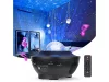 Fény projektor bluetooth hangszóróval és távirányítóval, fekete - 16x12cm