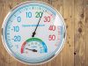 Analóg hőmérő páratartalommérővel, ezüst - 13cm