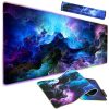 Háttérvilágítású gamer egérpad, nebula - 90x40cm