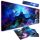 Háttérvilágítású gamer egérpad, nebula - 90x40cm