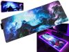 Háttérvilágítású gamer egérpad, nebula - 80x30cm
