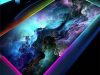 Háttérvilágítású gamer egérpad, nebula - 80x30cm