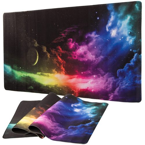 Gamer egérpad, kozmosz - 90x40cm