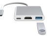 USB-C adapter, HDMI/USB 3.0/USB-C - 1x5x6cm