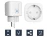 Okos wifi konnektor fogyasztásmérővel, fehér - 3680W
