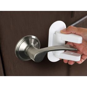 Kilincs reteszelő, fehér - 2db