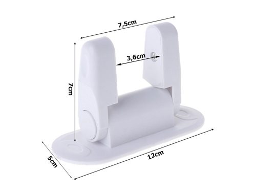 Kilincs reteszelő, fehér - 2db