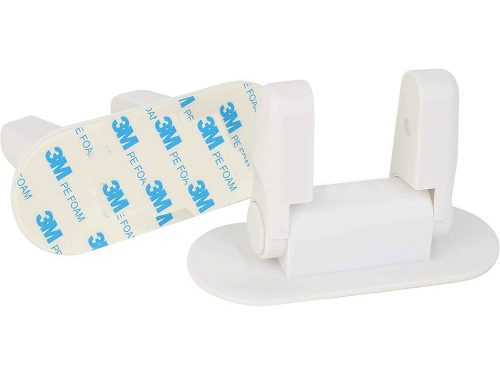 Kilincs reteszelő, fehér - 2db