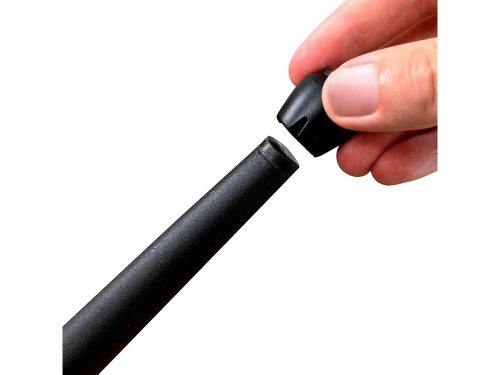 Szék láb kupakok, fekete - 12db