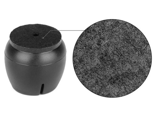 Szék láb kupakok, fekete - 12db