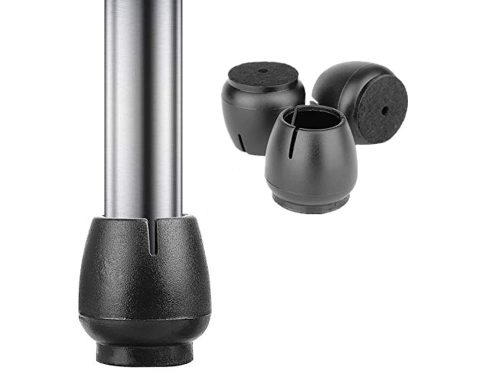 Szék láb kupakok, fekete - 12db