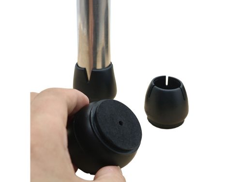 Szék láb kupakok, fekete - 12db