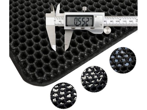 Alomtálca szőnyeg, fekete - 40,5x50,5cm