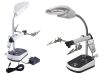 Harmadik kéz nagyítóval és LED világítással, elemes/hálózati - 27cm