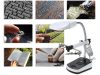 Harmadik kéz nagyítóval és LED világítással, elemes/hálózati - 27cm