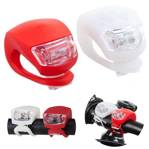 Szilikon LED kerékpárlámpa - 2db