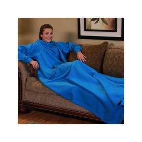 Belebújós ujjas takaró 138x180cm - kék