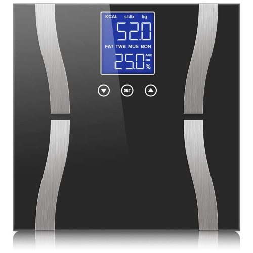 Fürdőszobai mérleg 180kg - fekete