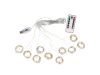 Fényfüggöny 300 LED távirányítóval, USB - hideg fehér