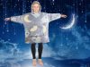 Fluoreszkáló polár gyermek pulóver - szürke