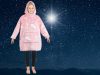 Fluoreszkáló polár gyermek pulóver - rózsaszín