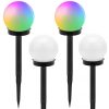Napelemes kerti lámpa RGB - 4db