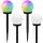 Napelemes kerti lámpa RGB - 4db