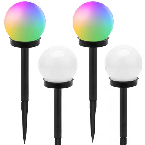 Napelemes kerti lámpa RGB - 4db