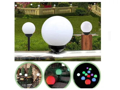 Napelemes kerti lámpa RGB - 4db