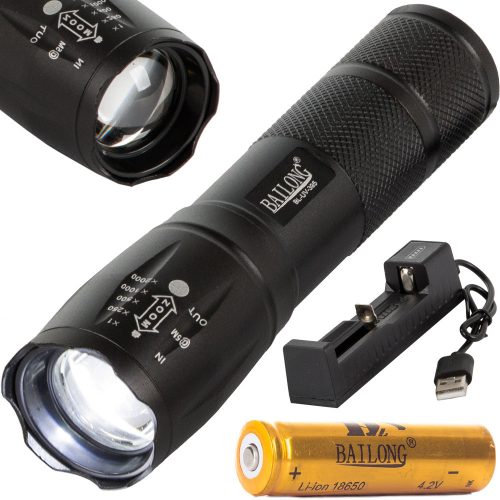 Taktikai UV LED zseblámpa
