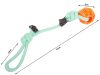 Kutya kötél játék szilikon golyóval - 43cm