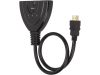 HDMI kapcsoló 3 bemenettel - fekete