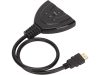 HDMI kapcsoló 3 bemenettel - fekete