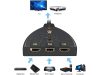 HDMI kapcsoló 3 bemenettel - fekete