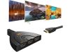 HDMI kapcsoló 3 bemenettel - fekete