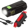 Újratölthető LED kerékpárlámpa készlet - USB