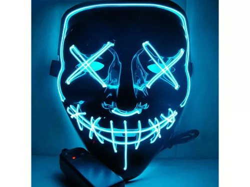 Világító LED-es maszk - 17x21cm