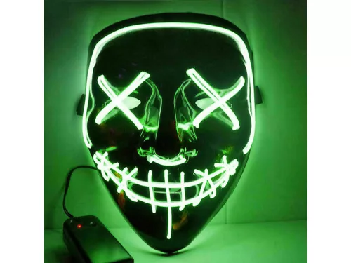 Világító LED-es maszk - 17x21cm