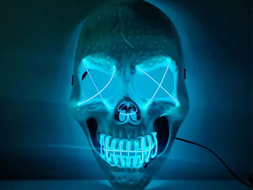 Világító LED-es maszk - 17x26cm