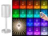 Kristály utánzat RGB akkumulátoros lámpa távirányítóval - 25cm