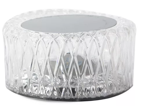 Kristály utánzat RGB akkumulátoros lámpa távirányítóval - 6cm