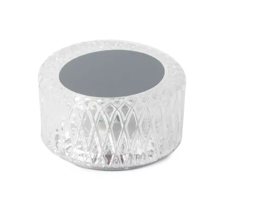 Kristály utánzat RGB akkumulátoros lámpa távirányítóval - 6cm