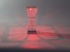 Kristály utánzat RGB akkumulátoros lámpa távirányítóval - 18cm