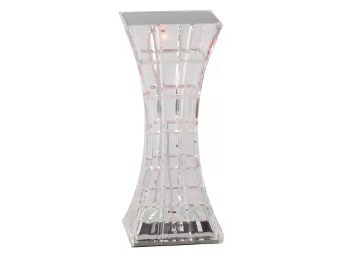 Kristály utánzat RGB akkumulátoros lámpa távirányítóval - 18cm