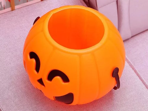 Halloween tök vödör - 15x13cm
