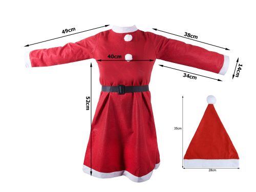 Mikulás jelmez lányoknak