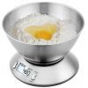 Konyhai mérleg rozsdamentes tállal - 5kg/1g