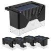 Napelemes LED kerti lámpa lépcsőre teraszra vagy kerítésre - 4db