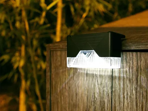 Napelemes LED kerti lámpa lépcsőre teraszra vagy kerítésre - 4db
